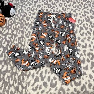 Hello kitty Halloween gray pajama pants NWT size small